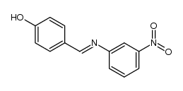 4-Hydroxy-benzaldehyd-(3-nitro-phenylimin)结构式
