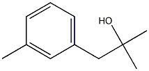 2-甲基-1-(3-甲基苯基)丙-2-醇结构式