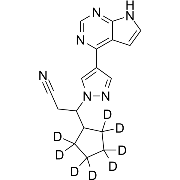 (Rac)-Ruxolitinib-d8 Structure
