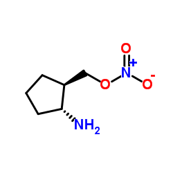 Cyclopentanemethanol, 2-amino-, nitrate (ester), trans- (9CI)结构式