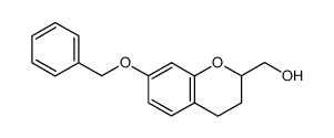 3,4-dihydro-7-(phenylmethoxy)-2H-1-benzopyran-2-methanol结构式