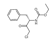 (S)-(1-benzyl-3-chloro-2-oxopropyl)carbamic acid ethyl ester结构式
