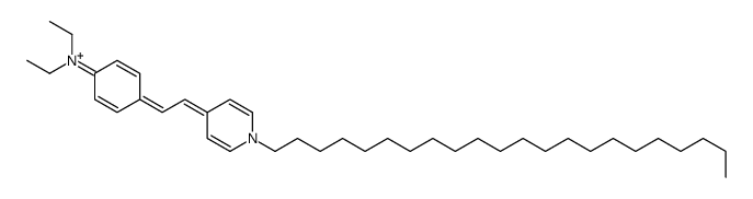 4-[2-(1-docosylpyridin-1-ium-4-yl)ethenyl]-N,N-diethylaniline结构式