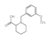 1-(3-METHOXY-BENZYL)-PIPERIDINE-2-CARBOXYLIC ACID结构式