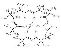 Tetrakis(dipivaloylmethanato)zirconium Structure