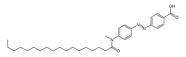 4-[[4-[methyl(octadecanoyl)amino]phenyl]diazenyl]benzoic acid结构式