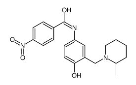 N-[4-hydroxy-3-[(2-methylpiperidin-1-yl)methyl]phenyl]-4-nitrobenzamide Structure