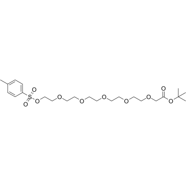 Tos-PEG6-CH2CO2tBu Structure