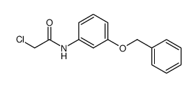 Acetamide, 2-Chloro-N-[3-(Phenylmethoxy)Phenyl]-结构式