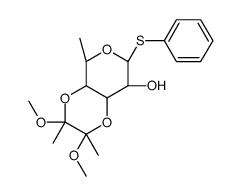 苯基3,4-O-(2,3-二甲氧基丁烷-2,3-二基)-1-硫代-α-L-鼠李糖吡喃糖苷图片