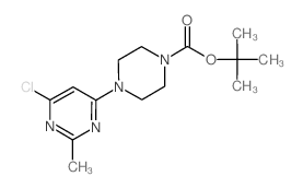 TERT-BUTYL 4-(6-CHLORO-2-METHYL-4-PYRIMIDINYL)TETRAHYDRO-1(2H)-PYRAZINECARBOXYLATE structure