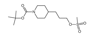 4-(3-Methanesulfonyloxy-propyl)-piperidine-1-carboxylic acid tert-butyl ester结构式