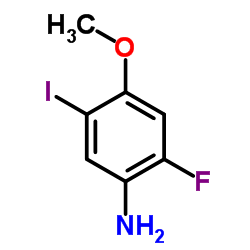 2-Fluoro-5-iodo-4-methoxyaniline结构式
