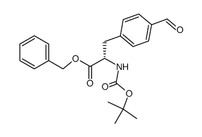 N-Boc-4-Formyl-L-phenylalanine benzyl ester结构式