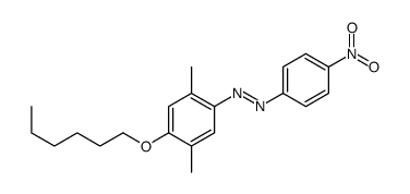 (4-hexoxy-2,5-dimethylphenyl)-(4-nitrophenyl)diazene Structure