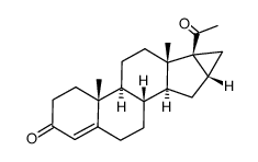 16,17-cyclopropanoprogesterone Structure