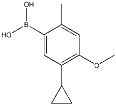 2-Methyl-4-methoxy-5-cyclopropylphenylboronic acid Structure