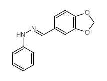 1,3-Benzodioxole-5-carboxaldehyde,2-phenylhydrazone Structure