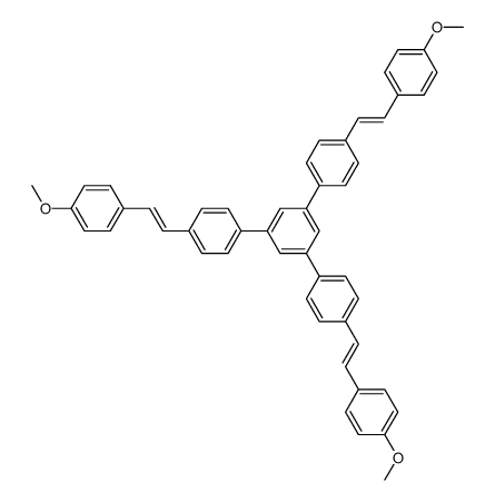 m-Terphenyl, 4,4-bis(p-methoxystyryl)-5-p-(p-methoxystyryl)phenyl-结构式