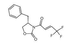 (4S)-benzyl-3-[(E)-4,4,4-trifluorobut-2-enoyl]-oxazolidin-2-one结构式