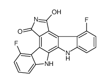 12,13-Dihydro-4,8-difluoro-5H-Indolo[2,3-a]pyrrolo[3,4-c]carbazole-5,7(6H)-dione structure