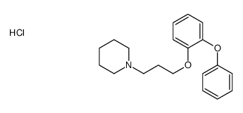 1-[3-(2-phenoxyphenoxy)propyl]piperidine,hydrochloride Structure