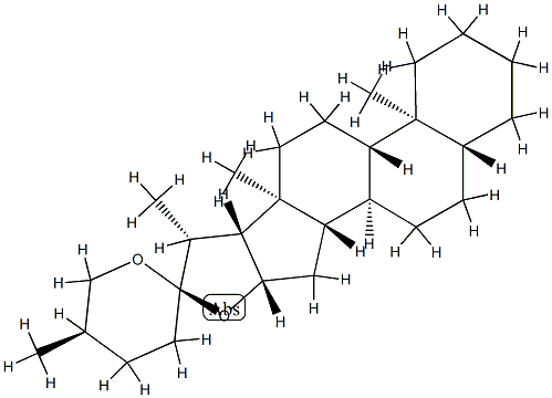 (20R,25R)-5α-Spirostane structure