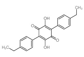 2,5-Cyclohexadiene-1,4-dione,2,5-bis(4-ethylphenyl)-3,6-dihydroxy- Structure