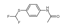 p-difluoromethylthioacetanilide结构式