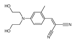 {4-[bis-(2-hydroxy-ethyl)-amino]-2-methyl-benzylidene}-malononitrile Structure