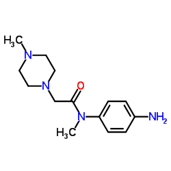 N-(4-Aminophenyl)-N,4-dimethyl-1-piperazineacetamide structure