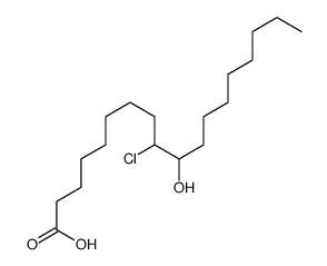 9-chloro-10-hydroxyoctadecanoic acid结构式
