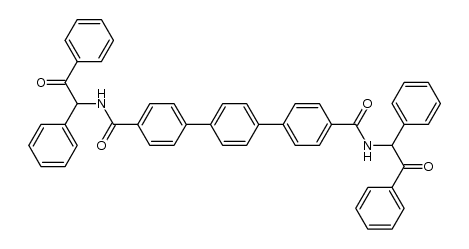 p-terphenyl-4,4''-dicarboxylic acid bis-(2-oxo-1,2-diphenyl-ethylamide)结构式