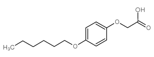 [P-(己氧基)苯氧基]-乙酸结构式