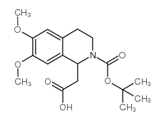 1-CARBOXYMETHYL-6,7-DIMETHOXY-3,4-DIHYDRO-1H-ISOQUINOLINE-2-CARBOXYLIC ACID TERT-BUTYL ESTER Structure