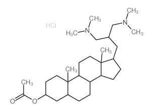 5b-Androstan-3a-ol, 17b-[3-(dimethylamino)-2-[(dimethylamino)methyl]propyl]-,acetate (ester), dihydrochloride (8CI) picture