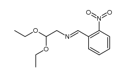 (2-nitro-benzylidenamino)-acetaldehyde diethylacetal Structure