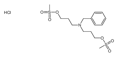 3-[benzyl(3-methylsulfonyloxypropyl)amino]propyl methanesulfonate,hydrochloride Structure