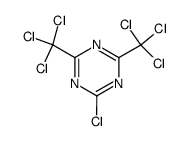 2-chloro-4,6-bis(trichloromethyl)-1,3,5-triazine structure