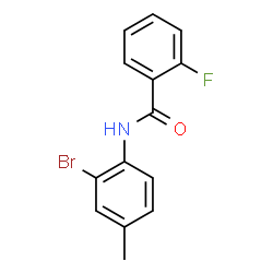 N-(2-Bromo-4-methylphenyl)-2-fluorobenzamide结构式