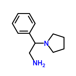 2-Phenyl-2-(1-pyrrolidinyl)ethanamine Structure