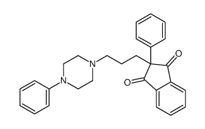 2-phenyl-2-[3-(4-phenylpiperazin-1-yl)propyl]indene-1,3-dione结构式