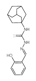 Hydrazinecarbothioamide,2-[(2-hydroxyphenyl)methylene]-N-tricyclo[3.3.1.13,7]dec-1-yl-结构式