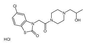 4-[[5-Chloro-2-oxo-2,3-dihydrobenzothiazol-3-yl]acetyl]-α-methyl-1-piperazineethanol picture