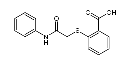 2-(2-carboxyphenylsulfanyl)-N-phenylacetamide结构式
