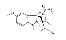 10-Methoxy-1-methyl-2,4(1H)-cyclo-3,4-secoakuammilan-17-oic acid methyl ester结构式
