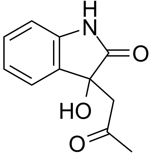 1-(2,3-Dihydroxy-3H-indol-3-yl)acetone structure