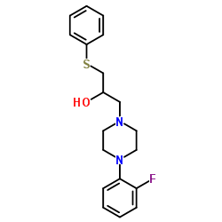 1-[4-(2-FLUOROPHENYL)PIPERAZINO]-3-(PHENYLSULFANYL)-2-PROPANOL结构式