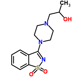 1-[4-(1,1-Dioxido-1,2-benzothiazol-3-yl)-1-piperazinyl]-2-propanol结构式