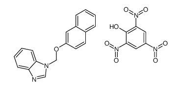 1-(naphthalen-2-yloxymethyl)benzimidazole,2,4,6-trinitrophenol Structure